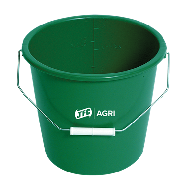 2 Gal Green Calf Bucket (9 Litres) - Unbored